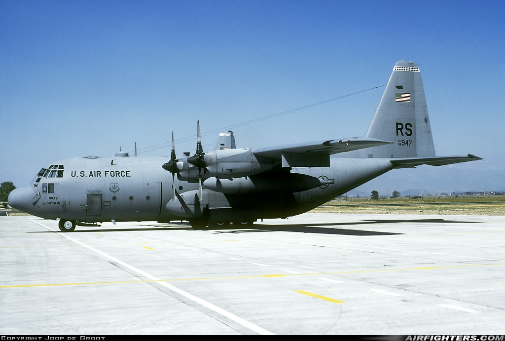 USA - Air Force Lockheed C-130E Hercules (L-382) 68-10947 at Graf Ignatievo (LBPG), Bulgaria