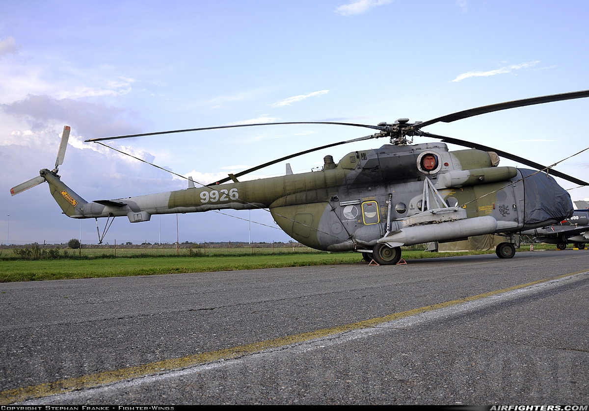 Czech Republic - Air Force Mil Mi-171Sh 9926 at Hradec Kralove (LKHK), Czech Republic