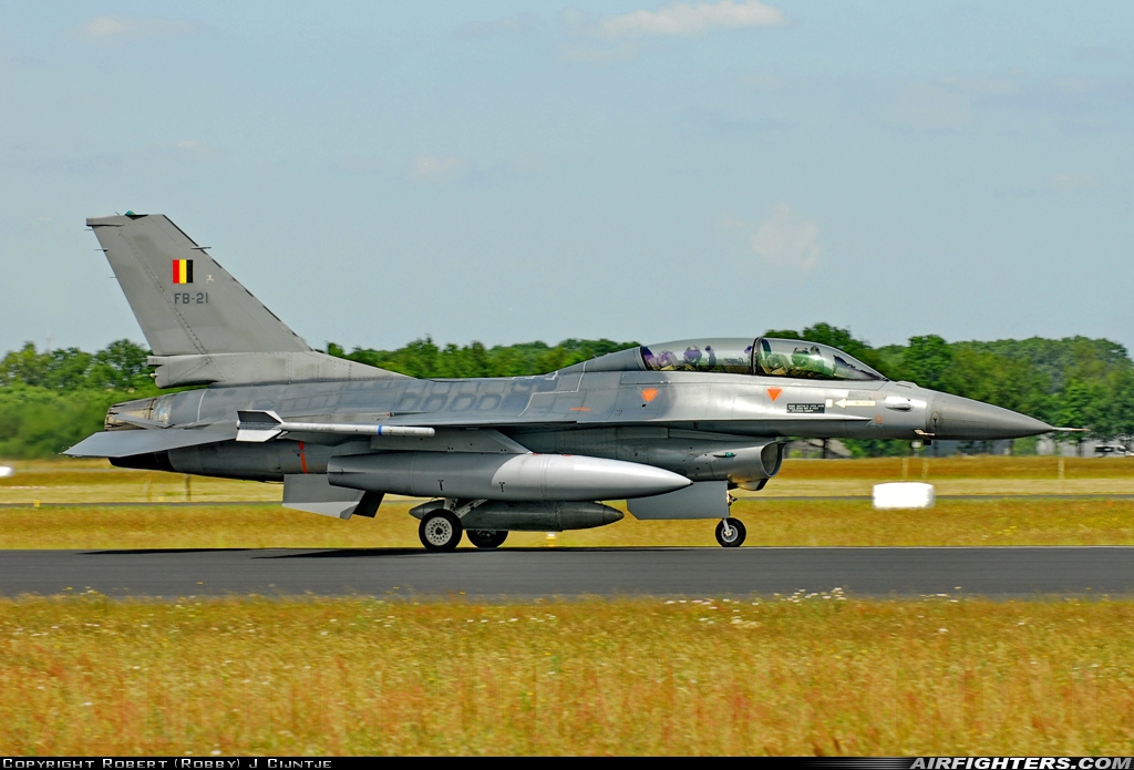 Belgium - Air Force General Dynamics F-16BM Fighting Falcon FB-21 at Breda - Gilze-Rijen (GLZ / EHGR), Netherlands
