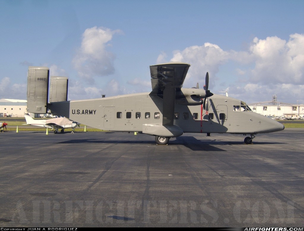 USA - Army Short C-23B Sherpa 88-1862 at San Juan - Isla Grande (SIG / TJIG), Puerto Rico