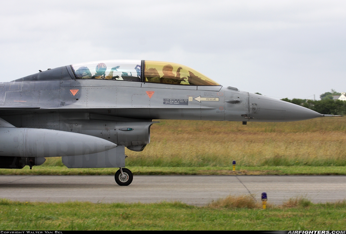 Belgium - Air Force General Dynamics F-16BM Fighting Falcon FB-14 at Landivisiau (LDV / LFRJ), France