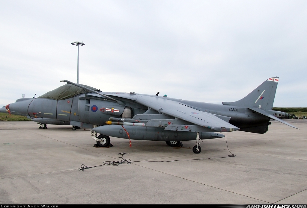 UK - Air Force British Aerospace Harrier GR.9 ZG501 at Kinloss (FSS / EGQK), UK