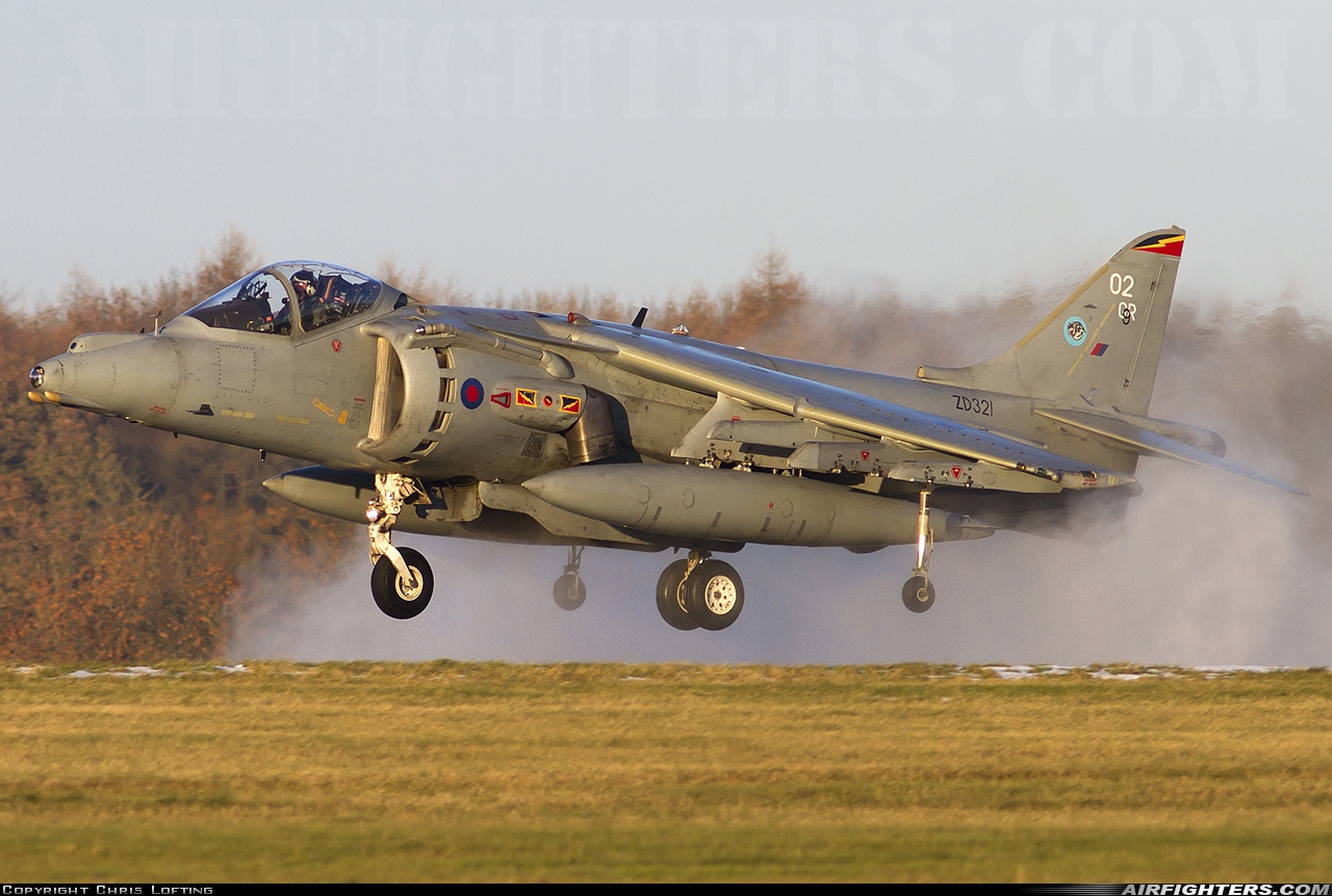 UK - Air Force British Aerospace Harrier GR.9 ZD321 at Wittering (EGXT), UK