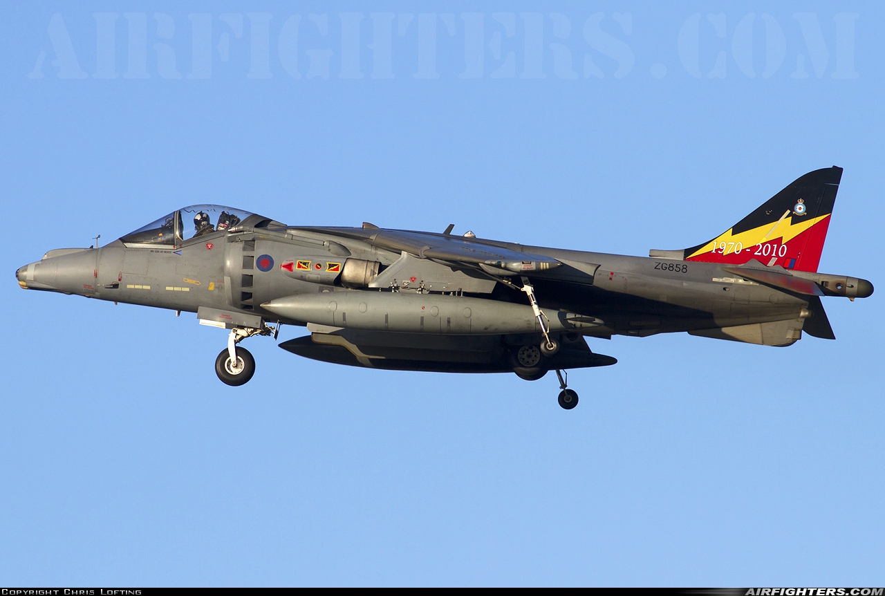 UK - Air Force British Aerospace Harrier GR.9 ZG858 at Wittering (EGXT), UK