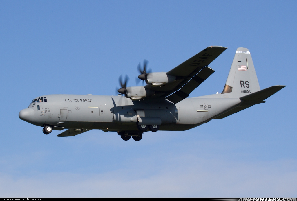 USA - Air Force Lockheed Martin C-130J-30 Hercules (L-382) 08-8605 at Eindhoven (- Welschap) (EIN / EHEH), Netherlands