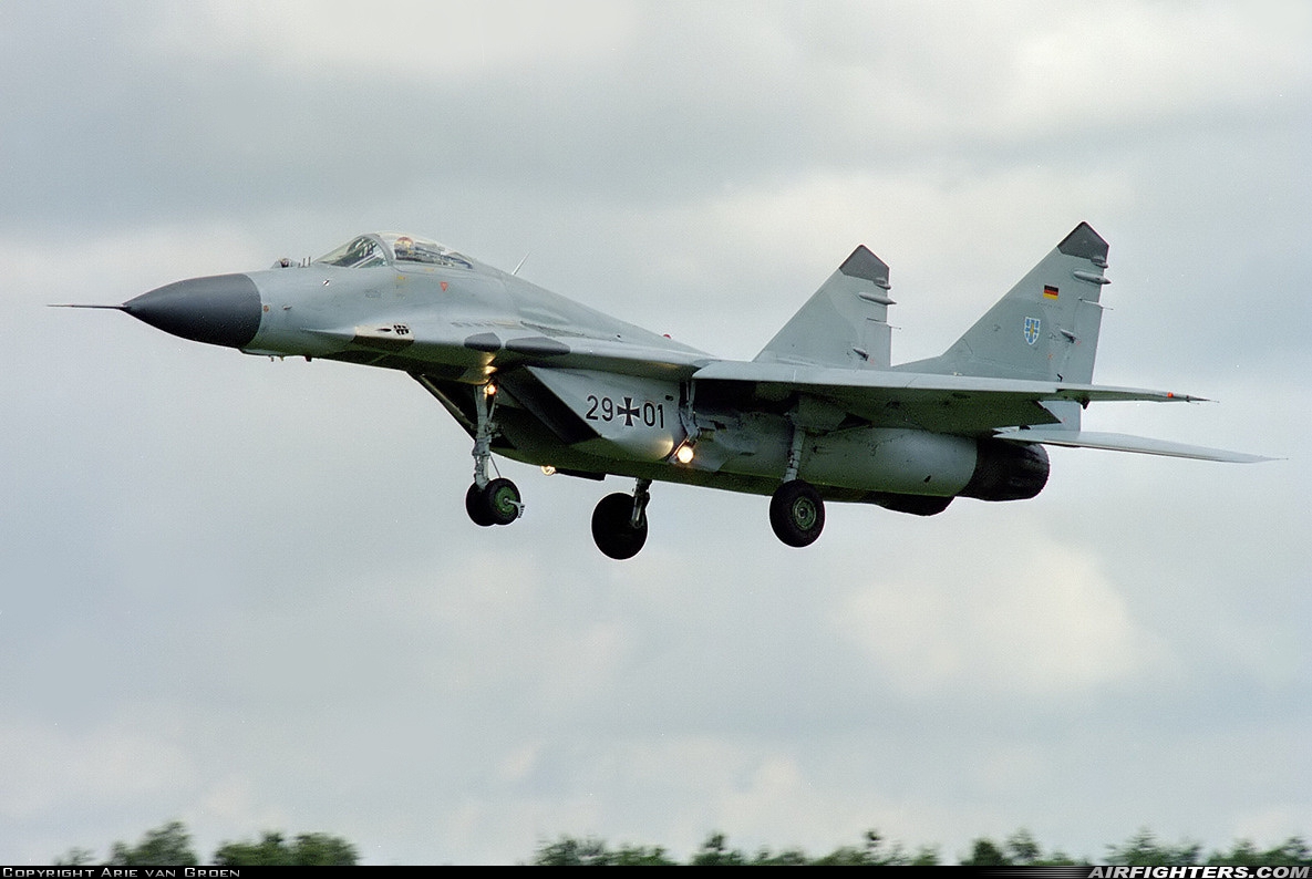 Germany - Air Force Mikoyan-Gurevich MiG-29G (9.12A) 29+01 at Breda - Gilze-Rijen (GLZ / EHGR), Netherlands