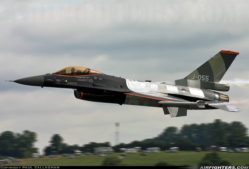 Netherlands - Air Force General Dynamics F-16AM Fighting Falcon J-055 at Fairford (FFD / EGVA), UK