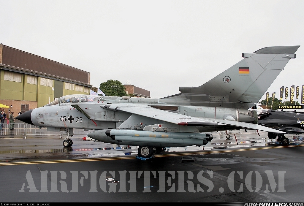 Germany - Air Force Panavia Tornado IDS 45+25 at Waddington (WTN / EGXW), UK