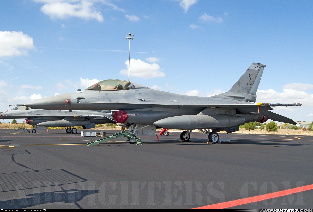 Italy - Air Force General Dynamics F-16A/ADF Fighting Falcon MM7241 at Albacete (- Los Llanos) (LEAB), Spain