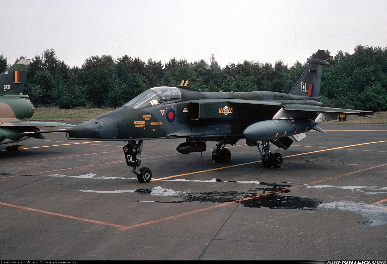 UK - Air Force Sepecat Jaguar GR1 XX977 at Kleine Brogel (EBBL), Belgium