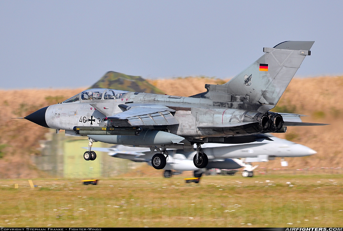 Germany - Air Force Panavia Tornado ECR 46+34 at Neubrandenburg (- Trollenhagen) (FNB / ETNU), Germany