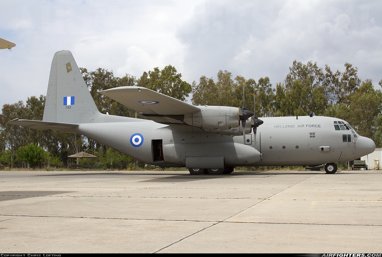 Greece - Air Force Lockheed C-130H Hercules (L-382) 743 at Elefsís (LGEL), Greece