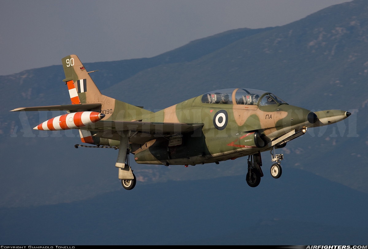 Greece - Air Force North American T-2E Buckeye 160090 at Kalamata (LGKL), Greece