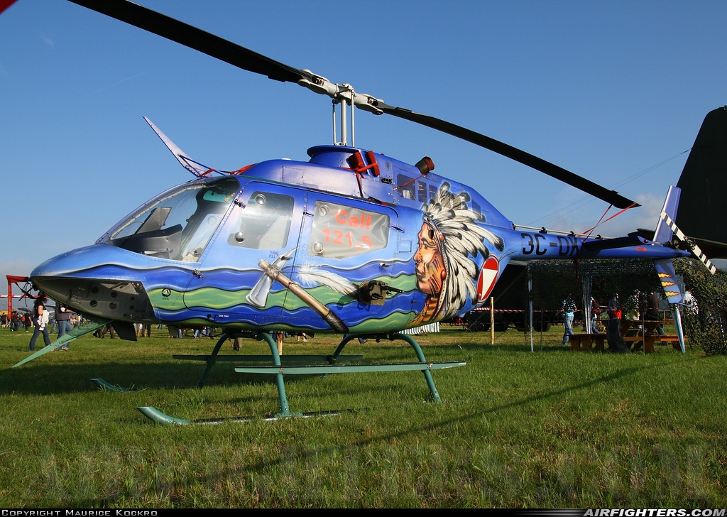 Austria - Air Force Bell OH-58B Kiowa 3C-OK at Zeltweg (LOXZ), Austria