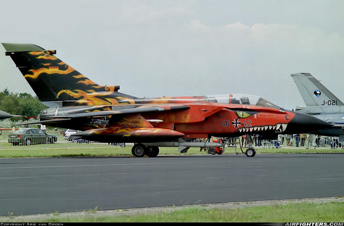 Germany - Air Force Panavia Tornado ECR 46+42 at Breda - Gilze-Rijen (GLZ / EHGR), Netherlands