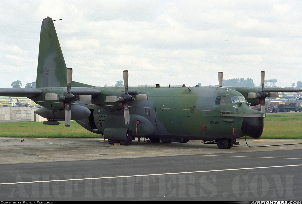 USA - Air Force Lockheed MC-130E Hercules (L-382) 64-0555 at Fairford (FFD / EGVA), UK