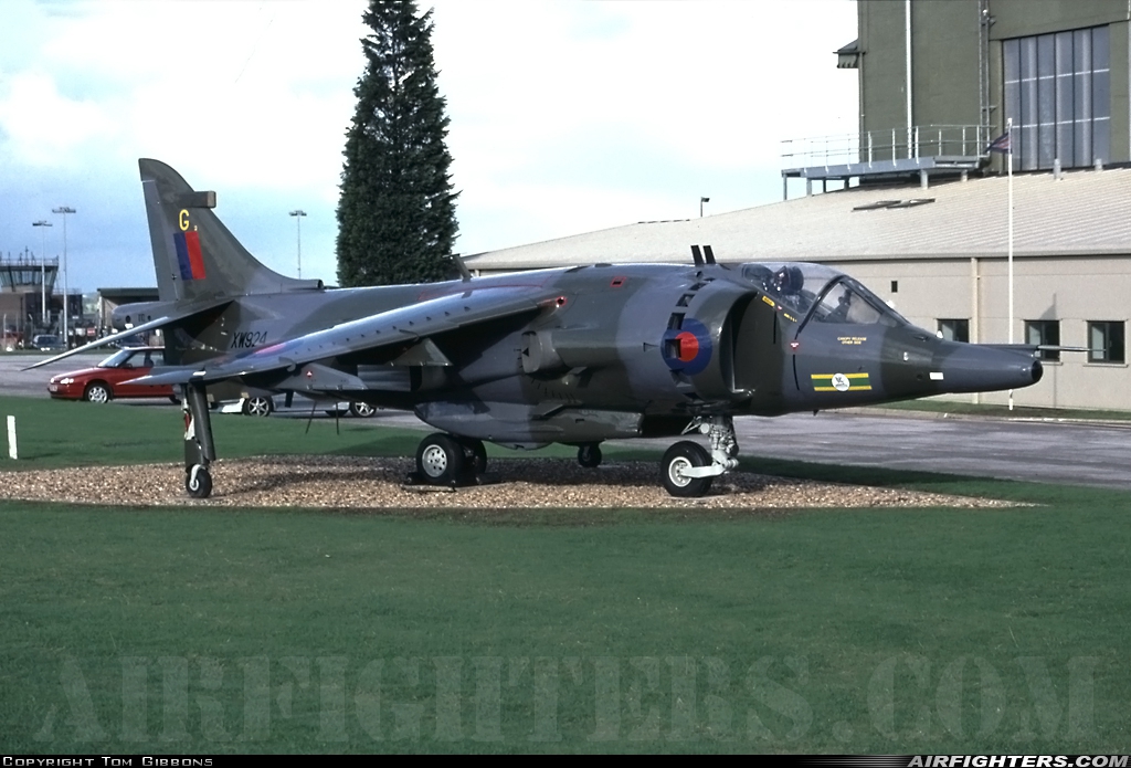 UK - Air Force Hawker Siddeley Harrier GR.3 XW924 at Cottesmore (Oakham) (OKH / EGXJ), UK