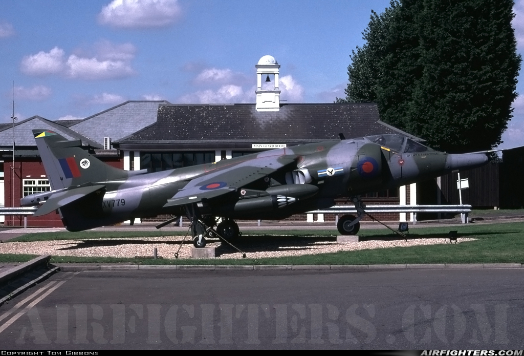 UK - Air Force Hawker Siddeley Harrier GR.3 XV779 at Wittering (EGXT), UK