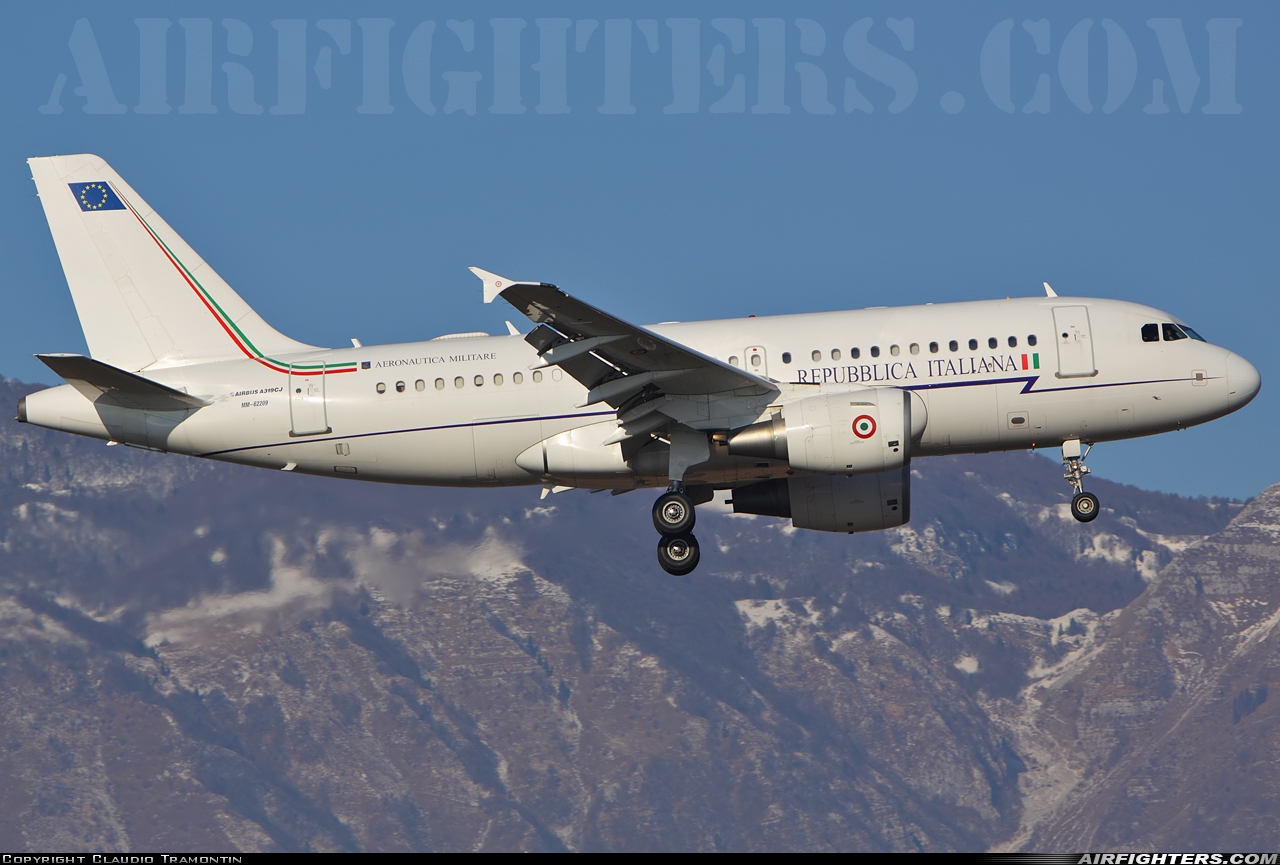 Italy - Air Force Airbus A319-115 CJ MM62209 at Aviano (- Pagliano e Gori) (AVB / LIPA), Italy