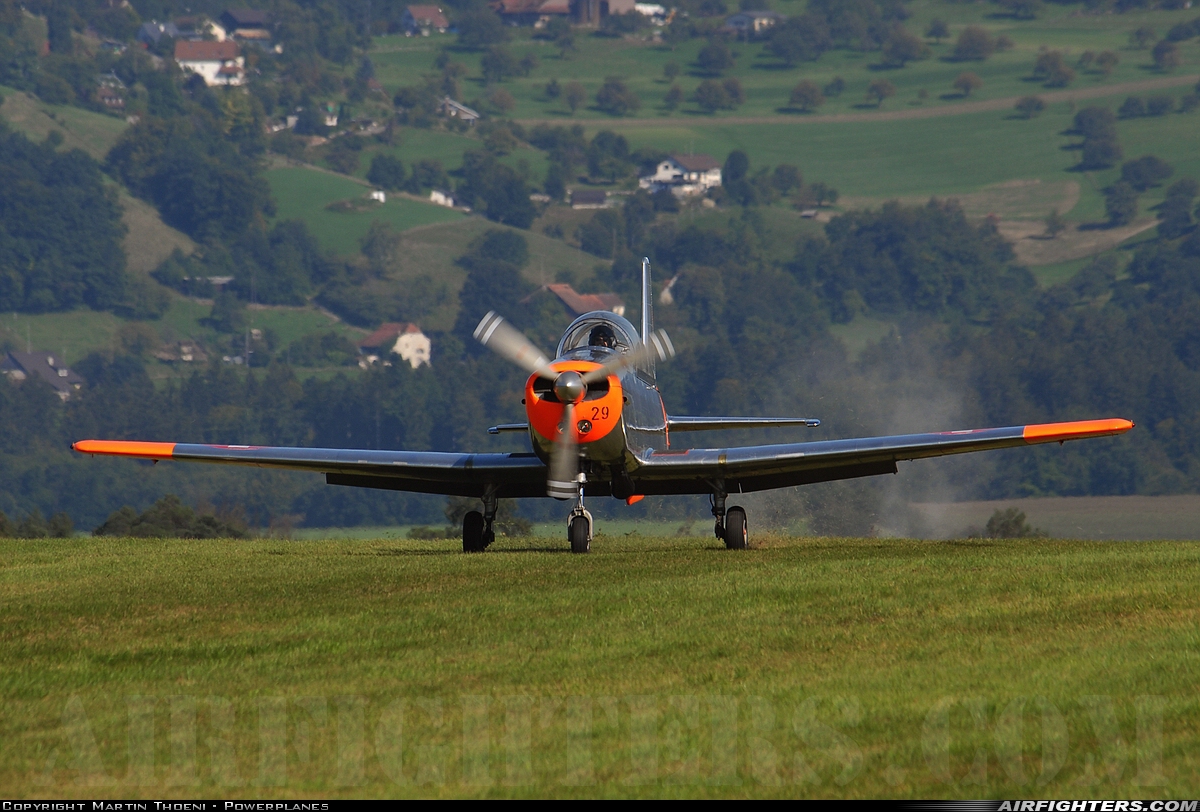 Private Pilatus P-3-05 HB-RCJ at Dittingen (LSPD), Switzerland