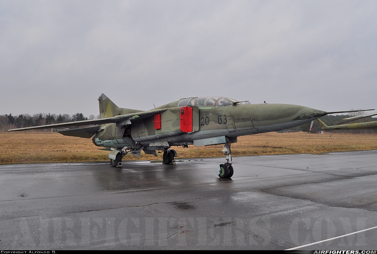 Germany - Air Force Mikoyan-Gurevich MiG-23UB 2063 at Berlin - Gatow (GWW / EDUG), Germany