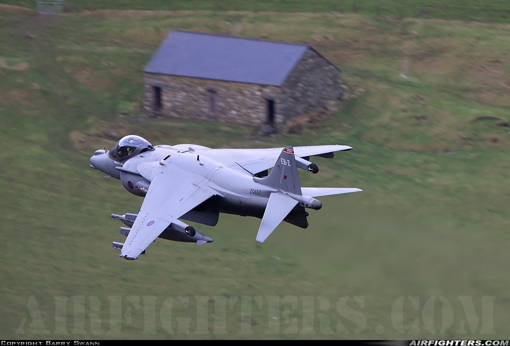 UK - Air Force British Aerospace Harrier GR.9 ZG857 at Off-Airport - North Wales, UK
