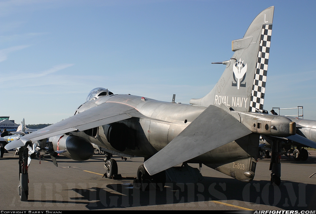 UK - Navy British Aerospace Sea Harrier FA.2 ZH803 at Yeovil (EGHG), UK