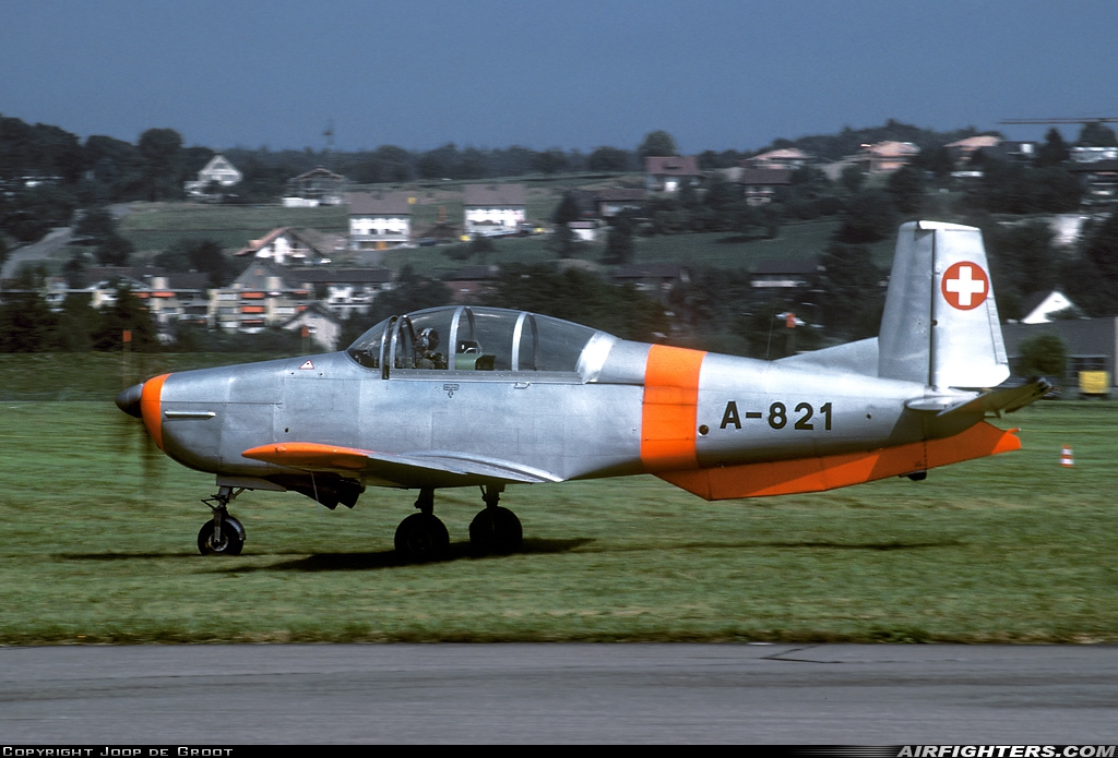 Switzerland - Air Force Pilatus P-3-05 A-821 at Dubendorf (LSMD), Switzerland