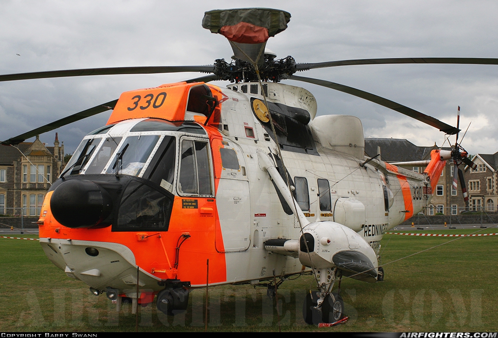 Norway - Coast Guard Westland Sea King Mk42B 330 at Weston-super-Mare, UK