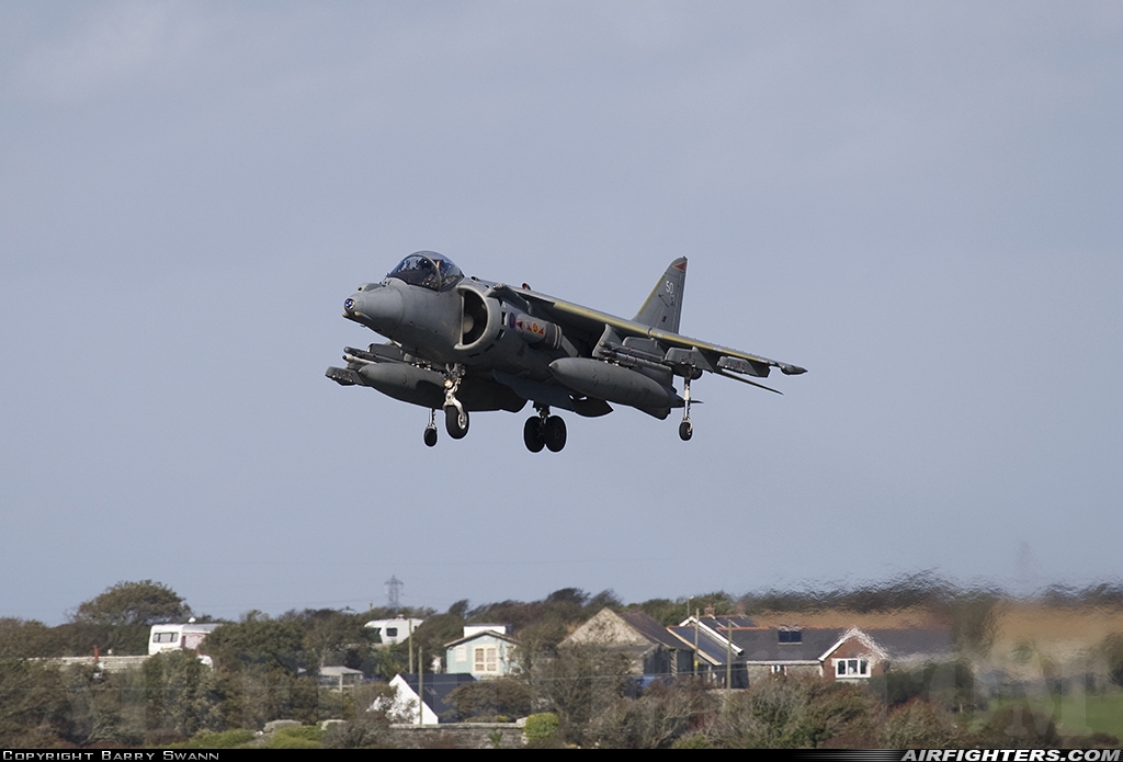 UK - Air Force British Aerospace Harrier GR.9 ZD438 at Valley (EGOV), UK