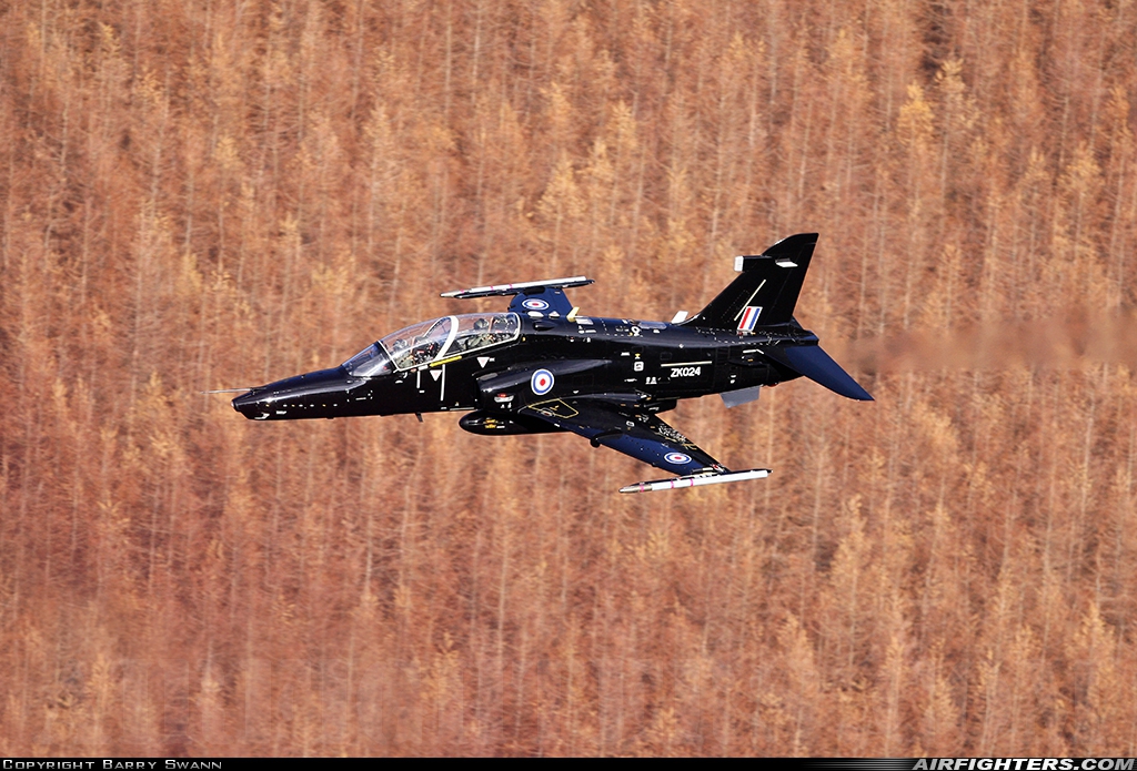 UK - Air Force BAE Systems Hawk T.2 ZK024 at Off-Airport - North Wales, UK