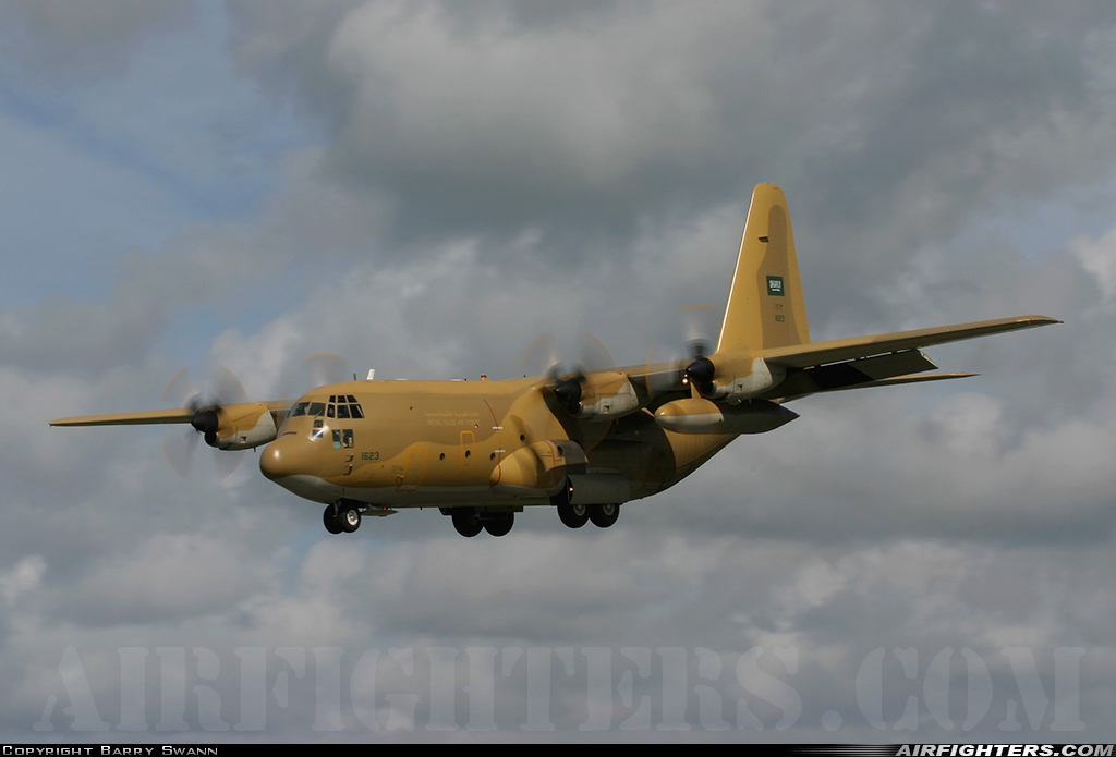Saudi Arabia - Air Force Lockheed C-130H Hercules (L-382) 1623 at Warton (EGNO), UK