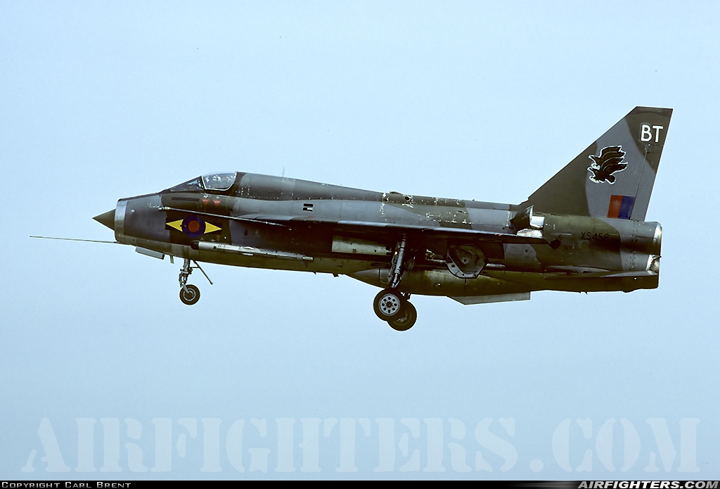 UK - Air Force English Electric Lightning T5 XS458 at Binbrook (GSY / EGXB), UK