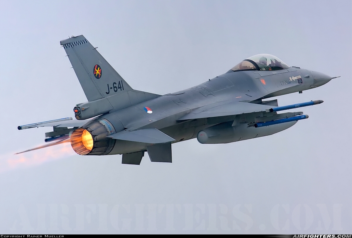Netherlands - Air Force General Dynamics F-16AM Fighting Falcon J-641 at Uden - Volkel (UDE / EHVK), Netherlands