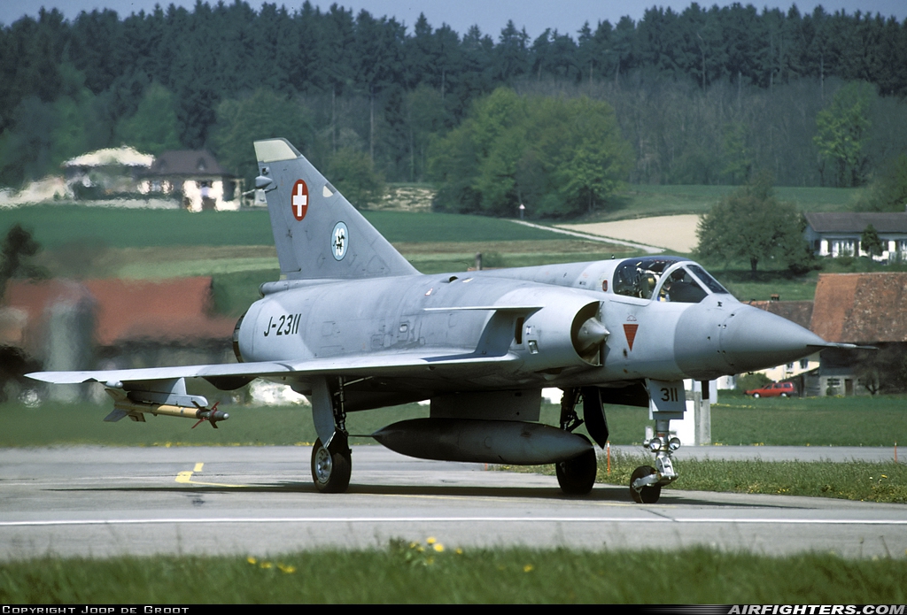 Switzerland - Air Force Dassault Mirage IIIS J-2311 at Payerne (LSMP), Switzerland