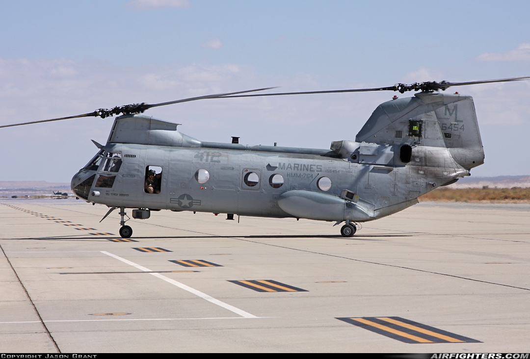 USA - Marines Boeing Vertol CH-46E Sea Knight (107-II) 156454 at Edwards - AFB (EDW / KEDW), USA