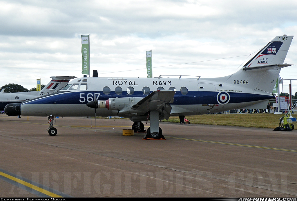 UK - Navy Scottish Aviation HP-137 Jetstream T2 XX486 at Fairford (FFD / EGVA), UK