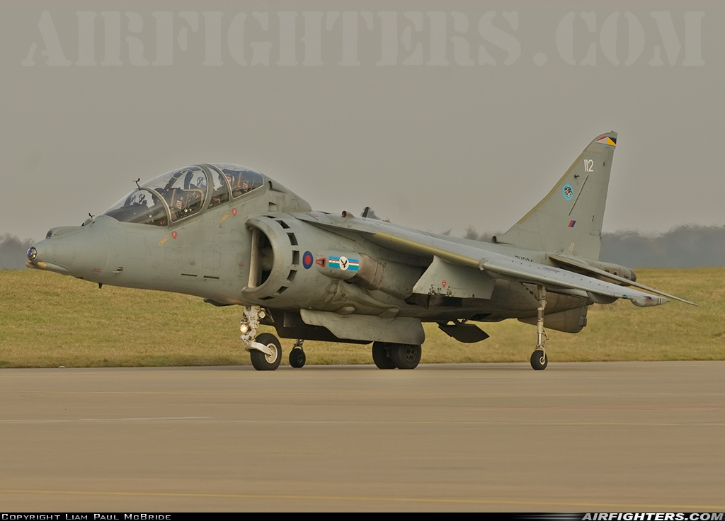UK - Air Force British Aerospace Harrier T.12 ZH664 at Wittering (EGXT), UK