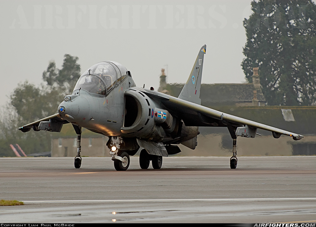 UK - Air Force British Aerospace Harrier T.12 ZH659 at Wittering (EGXT), UK