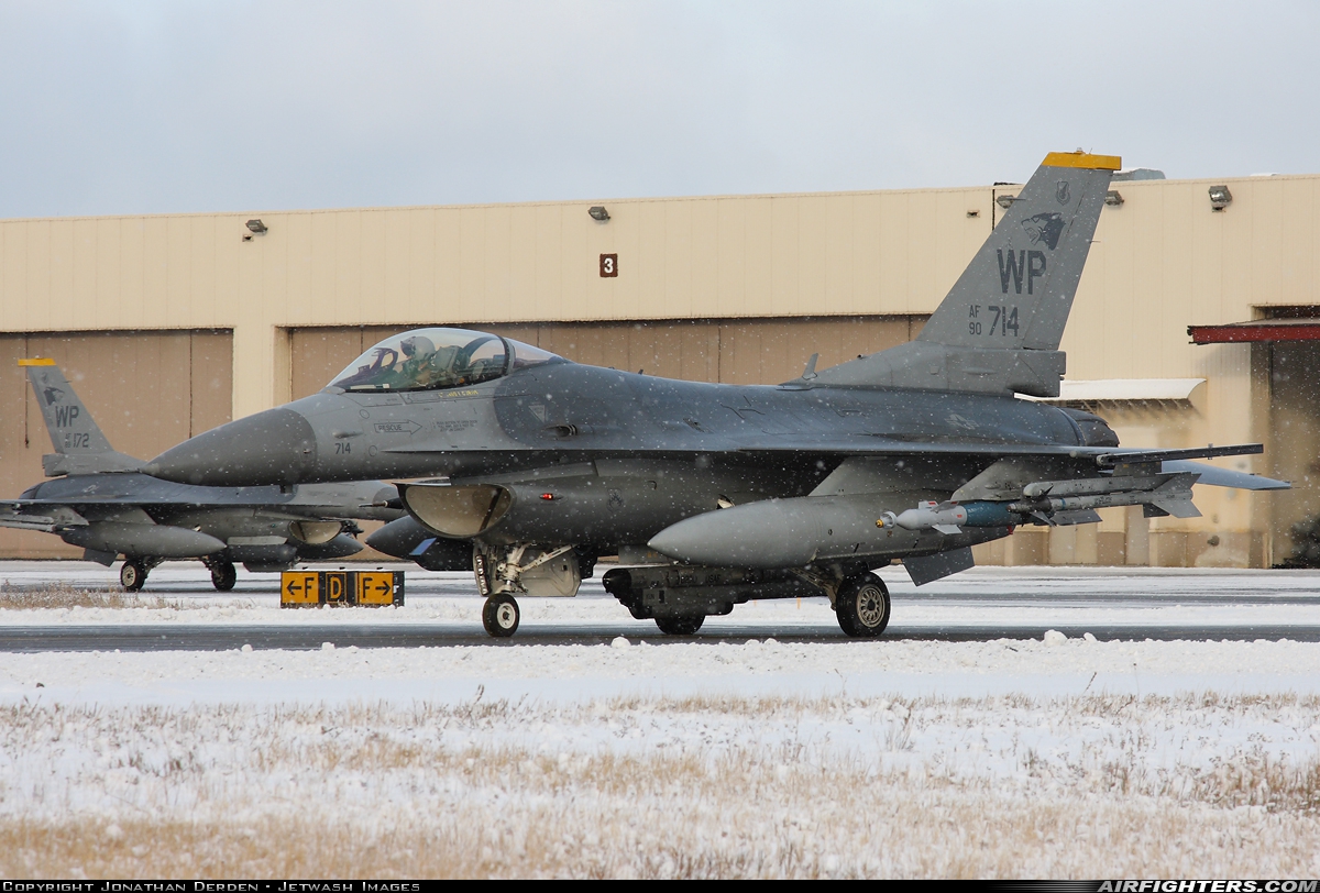 USA - Air Force General Dynamics F-16C Fighting Falcon 90-0714 at Fairbanks - Eielson AFB (EIL / PAEI), USA
