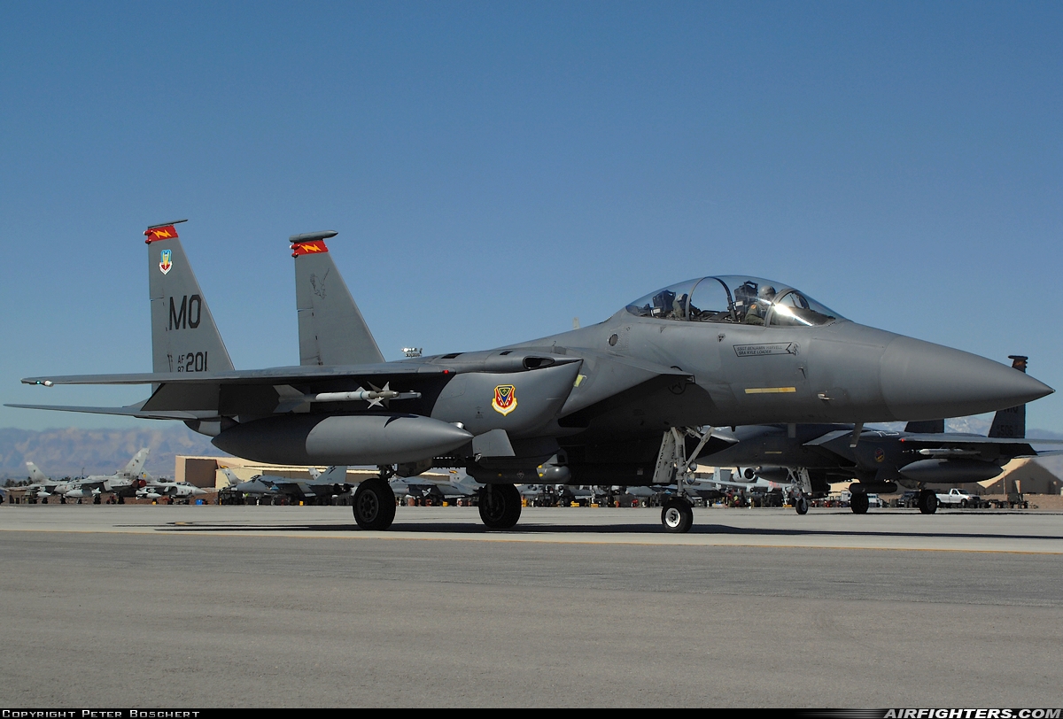 USA - Air Force McDonnell Douglas F-15E Strike Eagle 87-0201 at Las Vegas - Nellis AFB (LSV / KLSV), USA