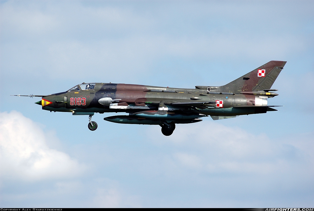 Poland - Air Force Sukhoi Su-22M4 Fitter-K 8103 at Buchel (ETSB), Germany