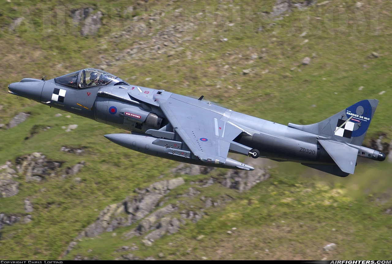 Company Owned - BAe Systems British Aerospace Harrier GR.9 ZD320 at Off-Airport - Cumbria, UK
