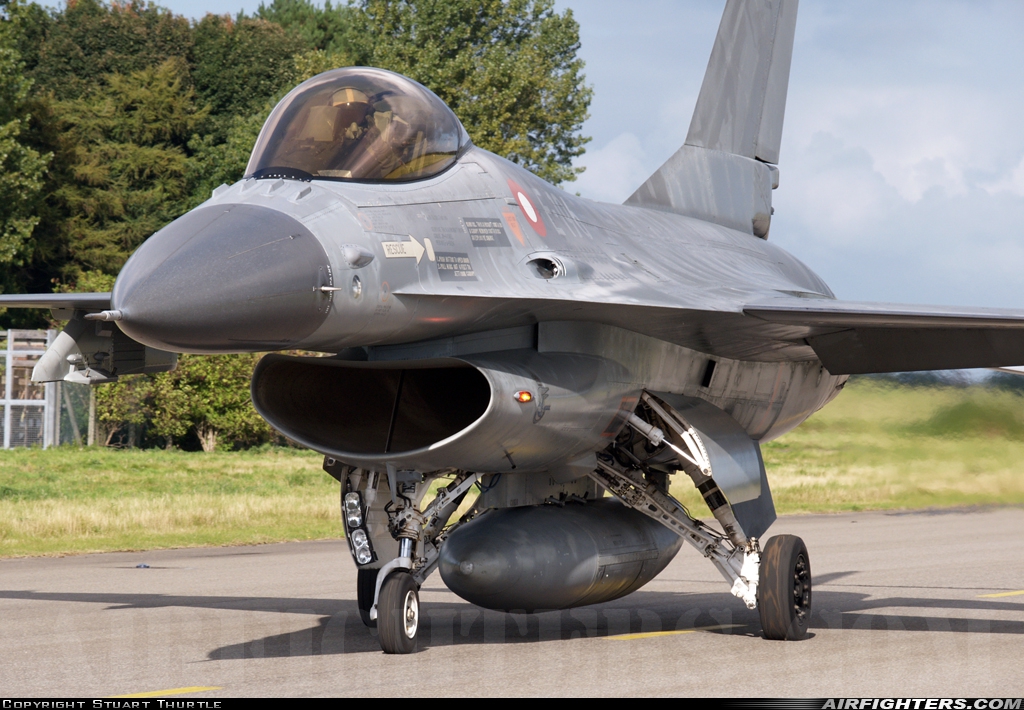 Denmark - Air Force General Dynamics F-16AM Fighting Falcon E-196 at Coltishall (CLF / EGYC), UK