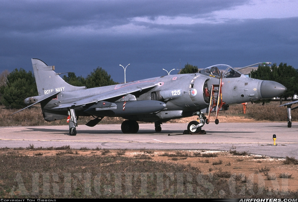 UK - Navy British Aerospace Sea Harrier FA.2 ZD607 at Nimes - Garons (FNI / LFTW), France