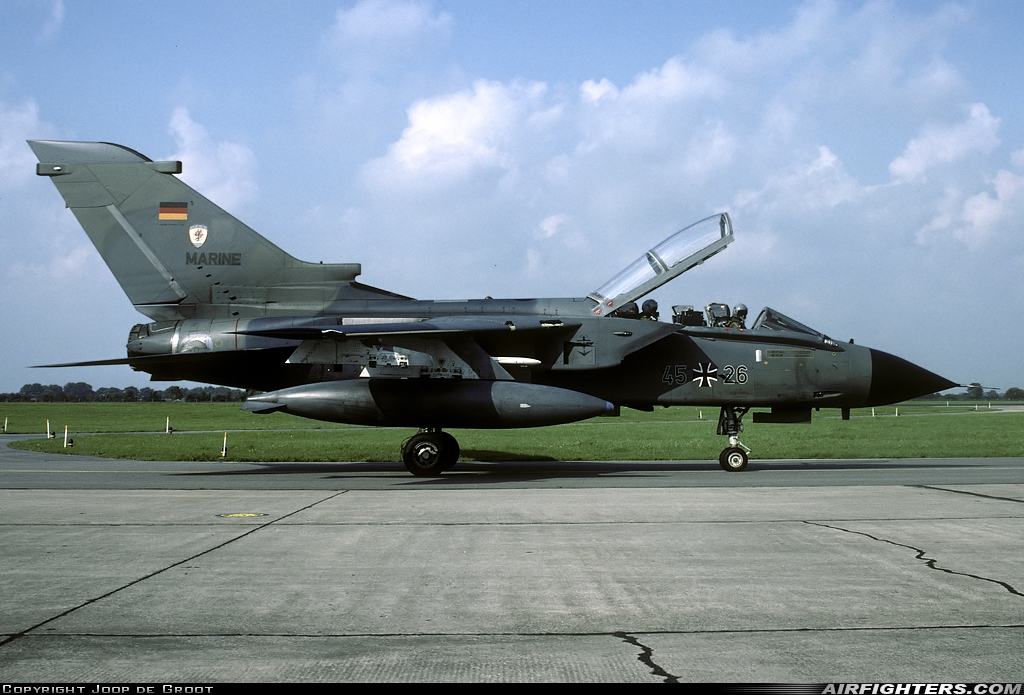 Germany - Navy Panavia Tornado IDS 45+26 at Eggebek (ETME), Germany