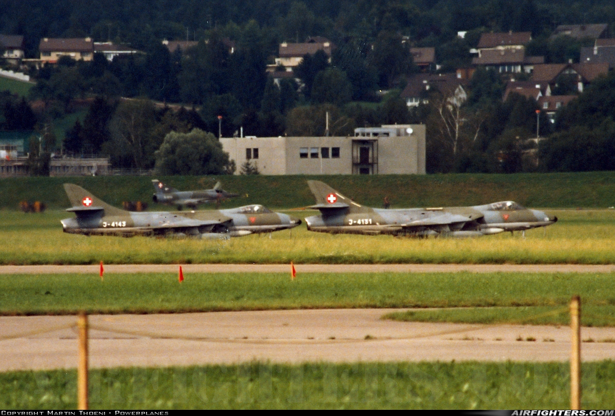 Switzerland - Air Force Hawker Hunter F58A J-4143 at Dubendorf (LSMD), Switzerland