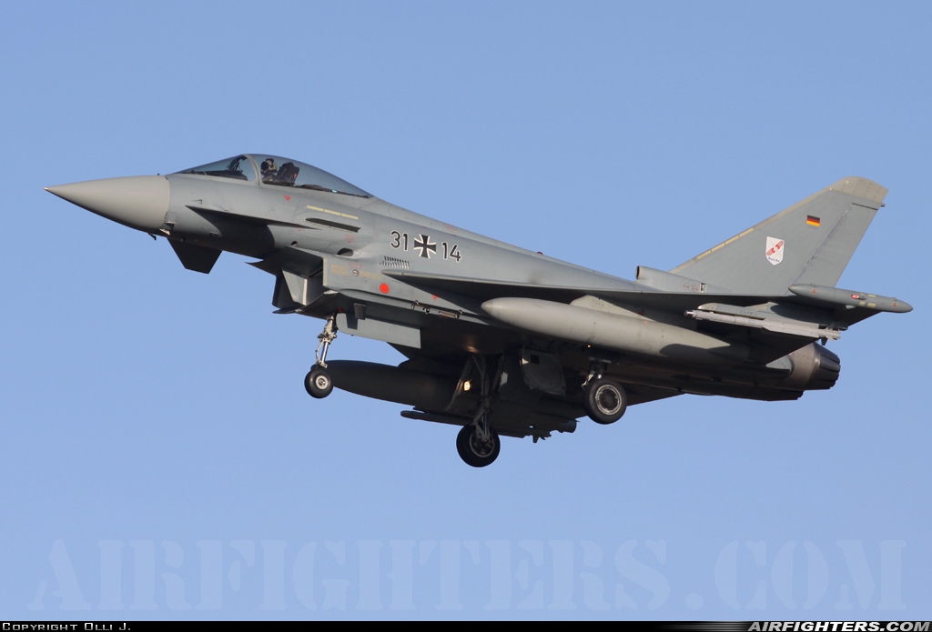 Germany - Air Force Eurofighter EF-2000 Typhoon S 31+14 at Norvenich (ETNN), Germany