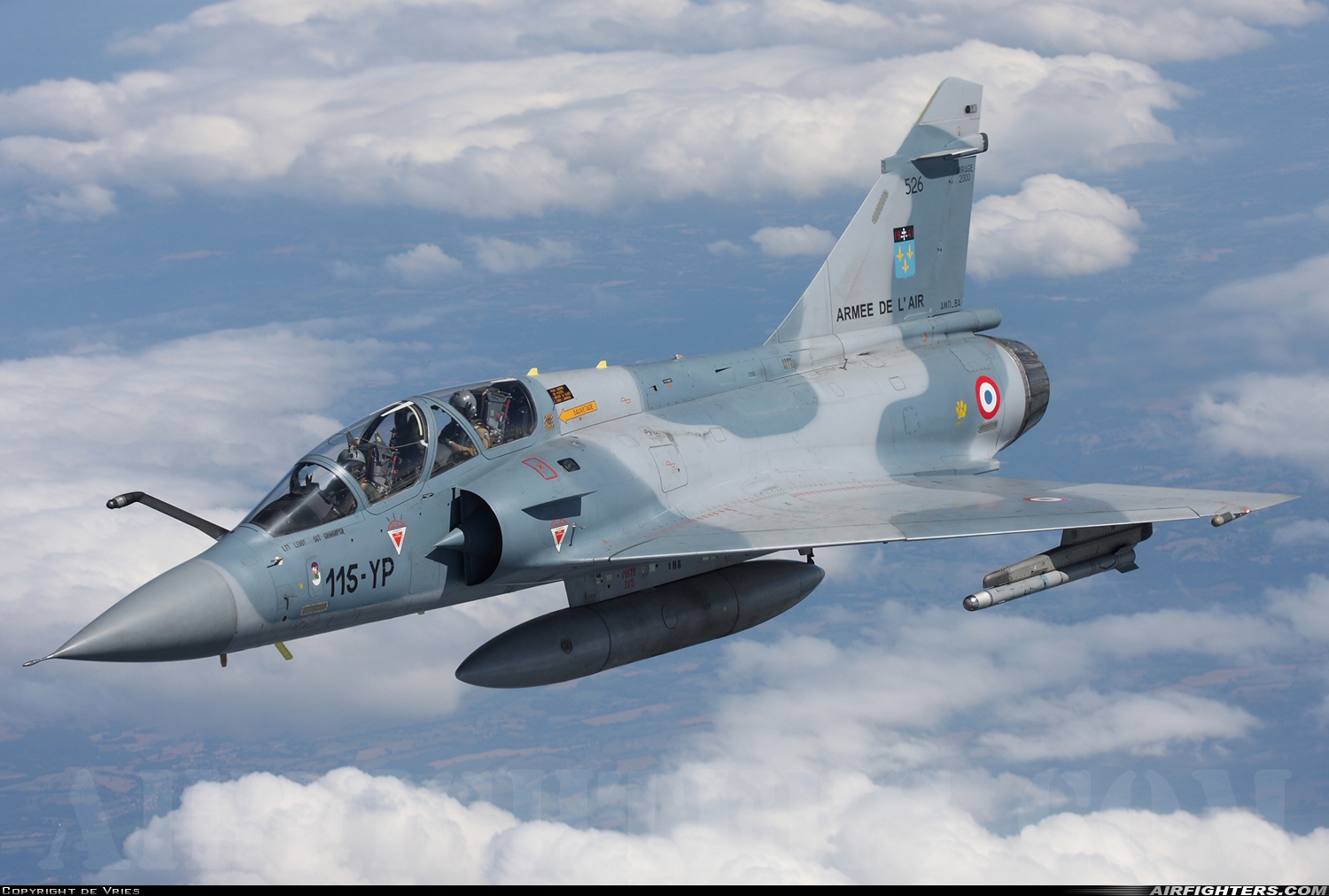 France - Air Force Dassault Mirage 2000B 526 at In Flight, France