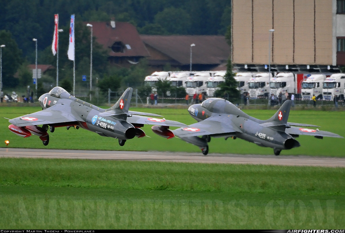 Private Hawker Hunter F58 HB-RVU at Emmen (EML / LSME), Switzerland